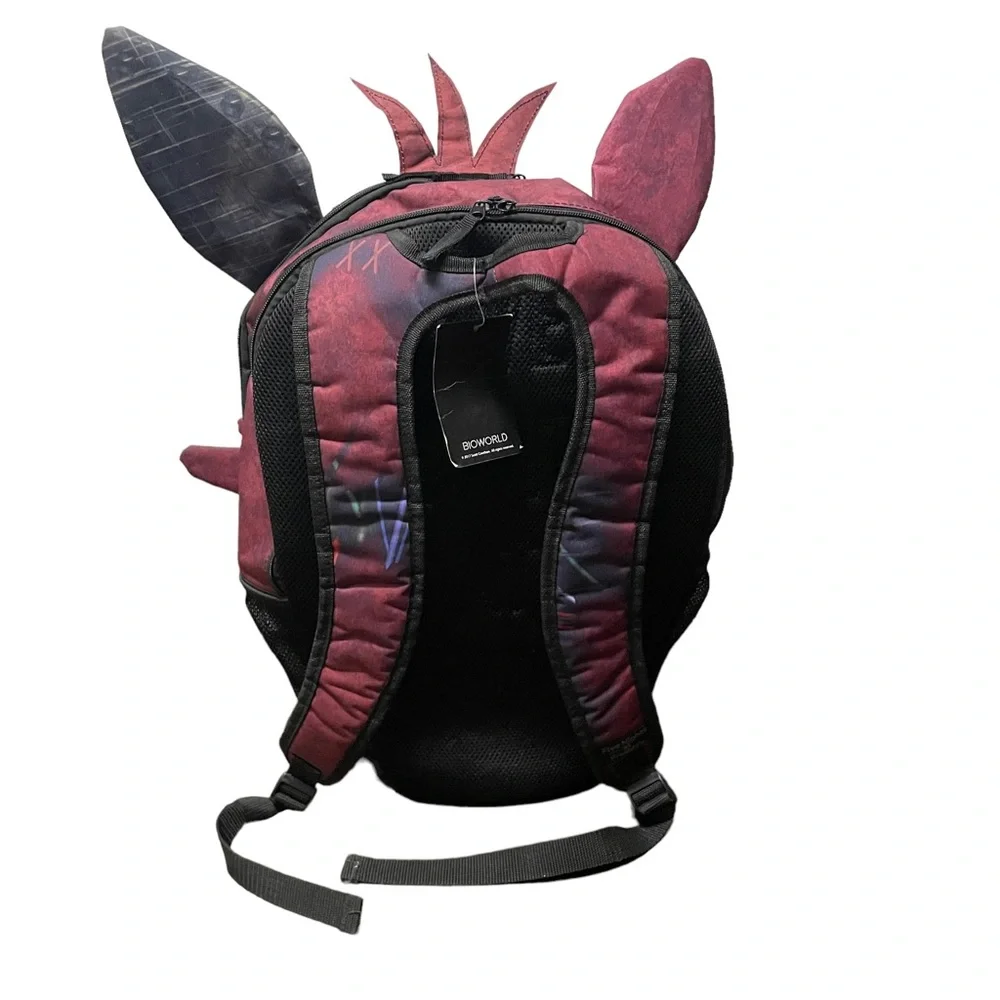Five Nights At Freddy's Backpack LARGE FOXY FOX Pirate Face School Book Bag NEW - Picture 2 of 13